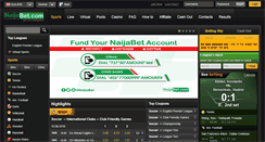 Desktop Screenshot of naijabet.com